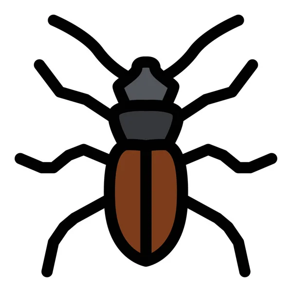 Böcek Böceği Için Doldurulmuş Taslak Simgesi — Stok Vektör