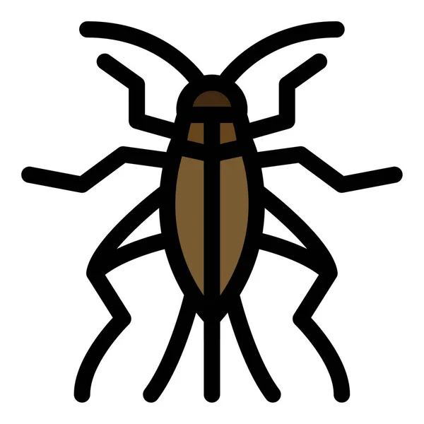 Icône Contour Remplie Pour Bug Cricket — Image vectorielle