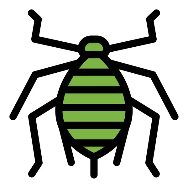Filled Outline Icon Aphid — Stock Vector