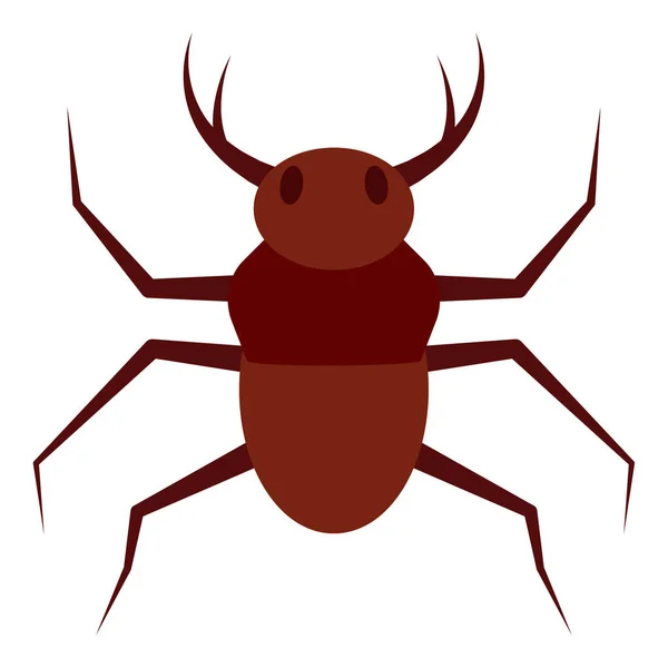 Icono Color Plano Para Insecto Escarabajo — Vector de stock