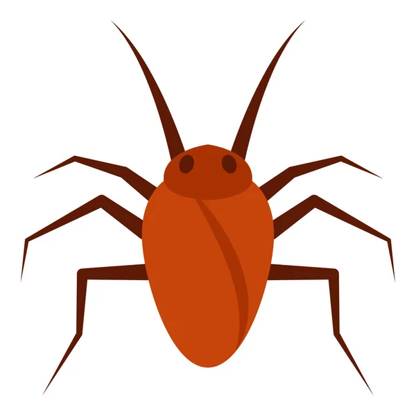 Flat Color Icon Cockroach — Stock Vector