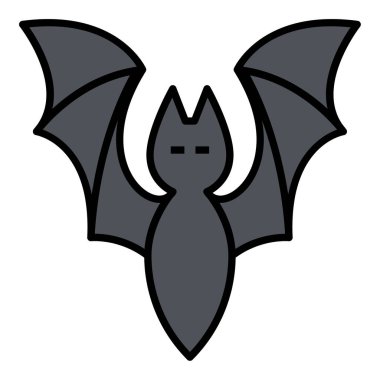 Yarasa için doldurulmuş taslak simgesi.