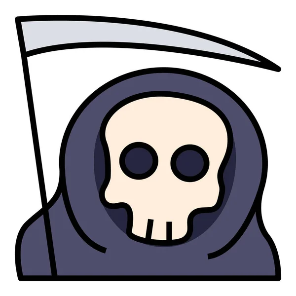 Gevulde Omtrek Pictogram Voor Reaper — Stockvector