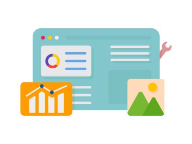 Web sitesi tasviri için Seo optimizasyonu.