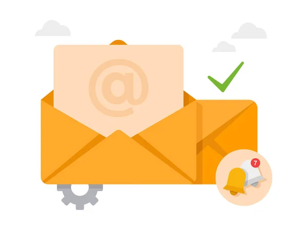 Subscribe Newsletter Online Marketing Business Sign Mailing Illustration — Archivo Imágenes Vectoriales