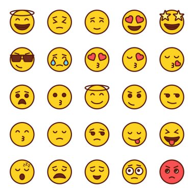 Duygu simgeleri için taslak simgeleri dolduruldu.