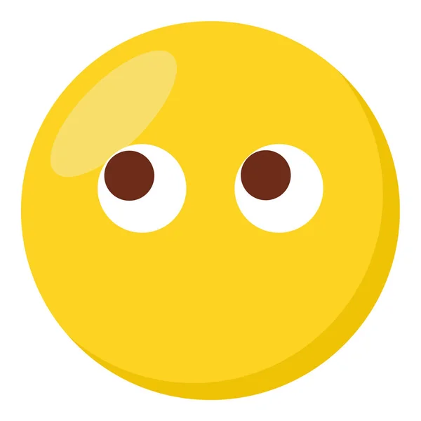 Ohne Mundgesichtsausdruck Charakter Emoji Flache Symbol — Stockvektor
