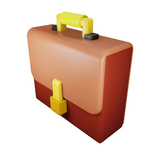 Briefcase Rendering Isometric Icon — ストックベクタ