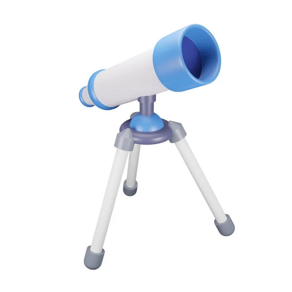 Telescopio Representación Ícono Isométrico — Vector de stock