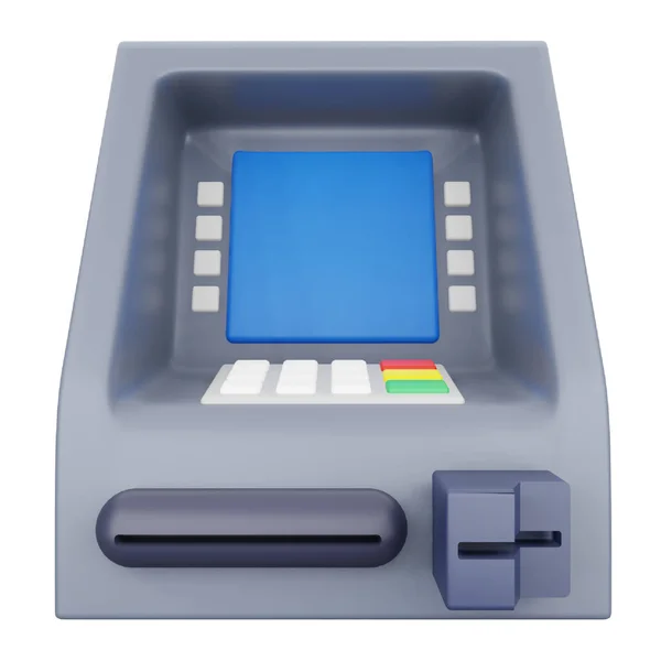 Geldautomaat Weergave Isometrische Pictogram — Stockvector
