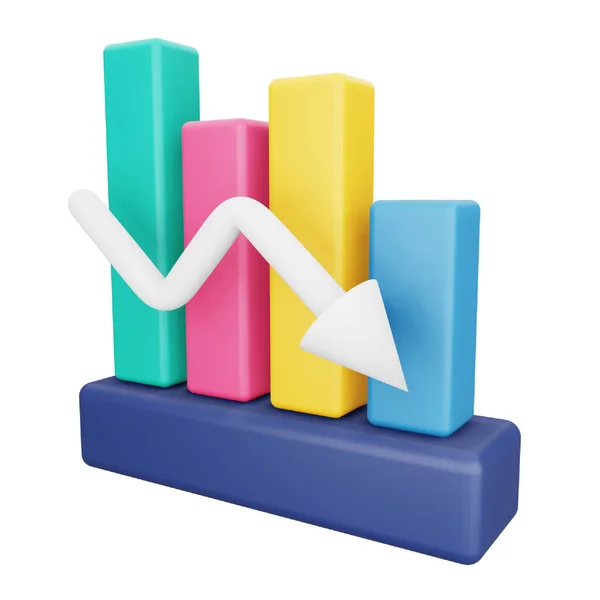 Analytics Graph Rendering Isometric Icon — Stockvector