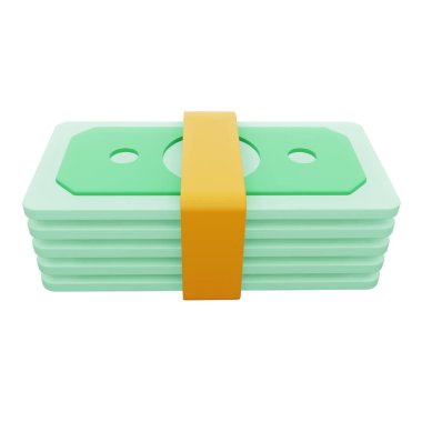 Para nakit 3d eşölçümleme simgesi.