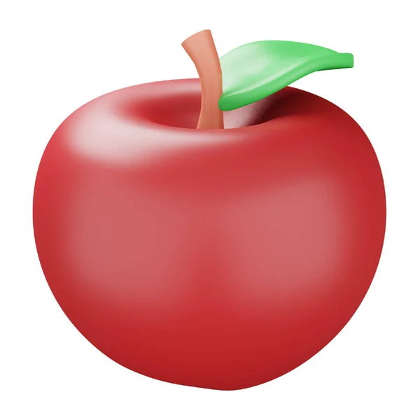 Icono Isométrico Representación Apple — Vector de stock