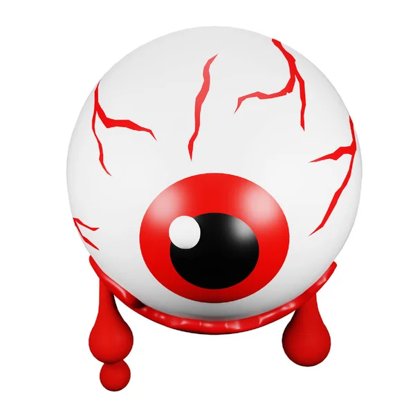 Eyeball Rendering Isometric Icon — стоковый вектор