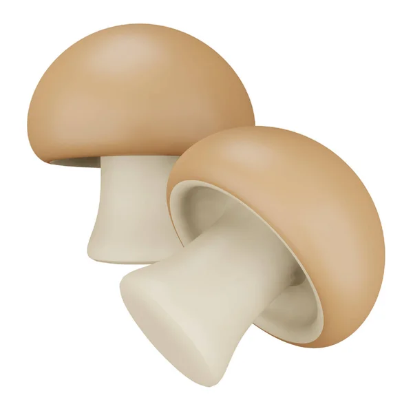 Mushroom Rendering Isometric Icon — ストックベクタ