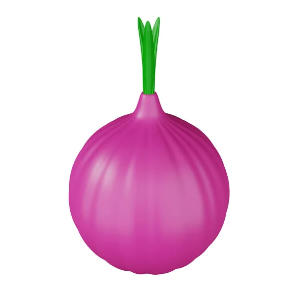 Onion Rendering Isometric Icon —  Vetores de Stock