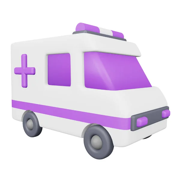 Ambulance Rendering Isometric Icon — Vettoriale Stock