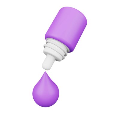 Eye dropper 3D rendering isometric icon.