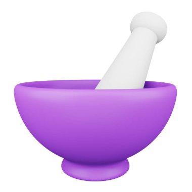 Mortar 3D rendering isometric icon.