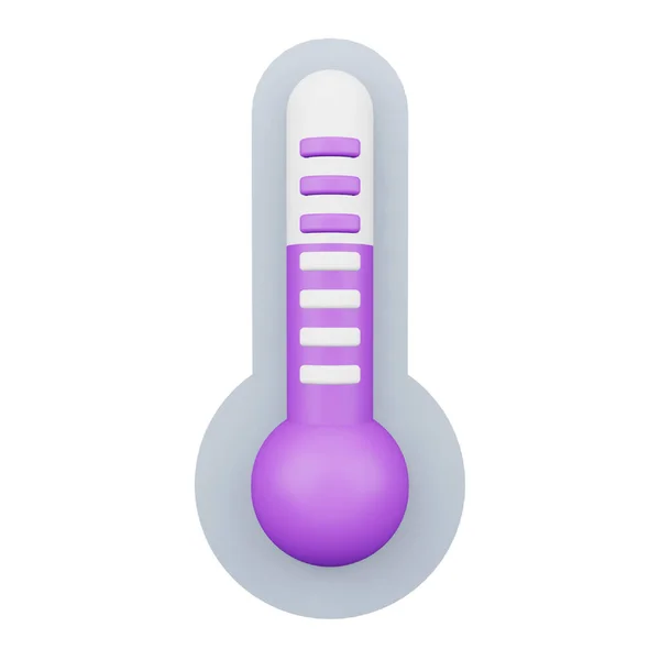 Thermometer Rendering Isometric Icon — Vector de stock