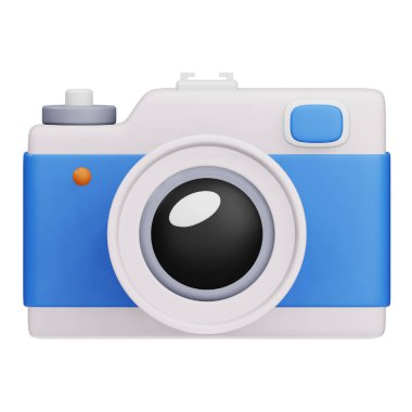 Camera 3d rendering isometric icon.