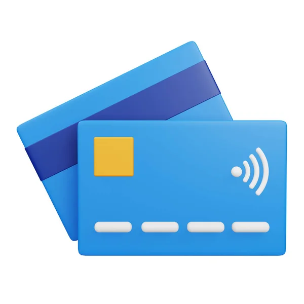 Debit Card Rendering Isometric Icon — Stockvector