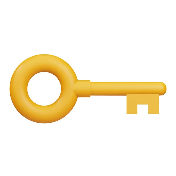 Key Rendering Isometric Icon — Stockvector