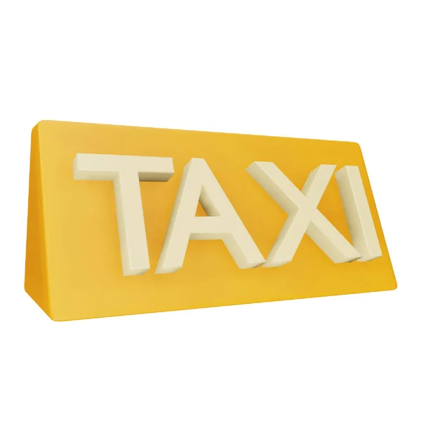 Taxi Rendering Isometric Icon — Wektor stockowy