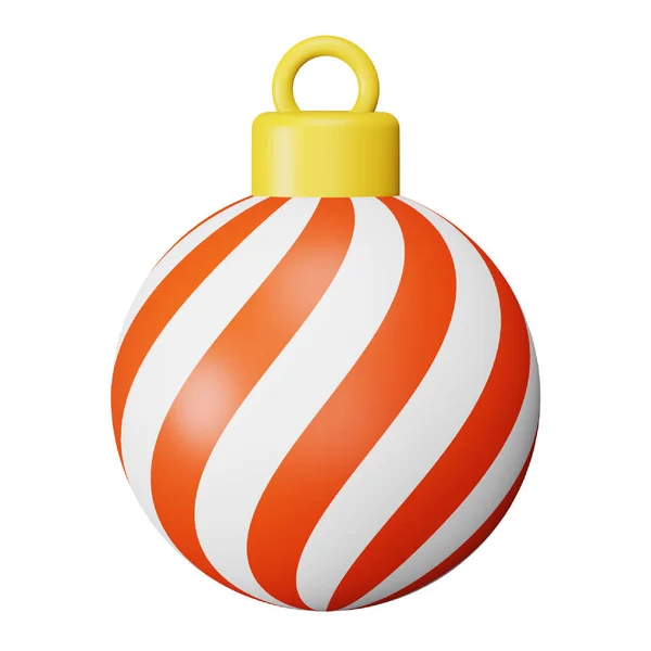 Christmas Ball Rendering Isometric Icon — Stockový vektor