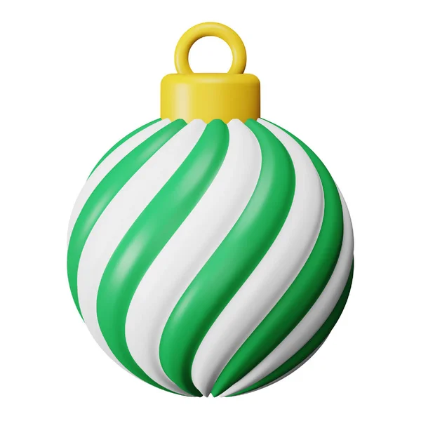 Christmas Ball Rendering Isometric Icon — Stockový vektor