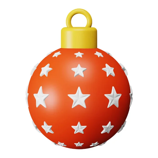 Christmas Ball Rendering Isometric Icon — Διανυσματικό Αρχείο