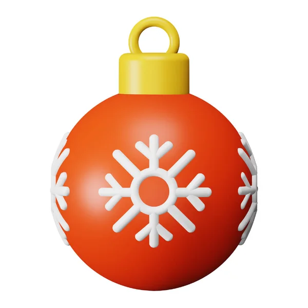 Christmas Ball Rendering Isometric Icon — Stockový vektor