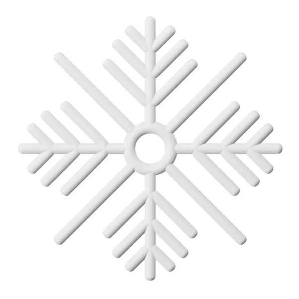 Christmas Snow Rendering Isometric Icon — Archivo Imágenes Vectoriales