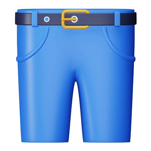 Ikon Isometrik Rendering Jeans Pant - Stok Vektor