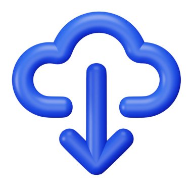 3d rending izometrik kalın çizgi simgesi indir.