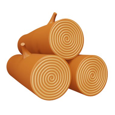 Ağaç Yığını 3d eşölçümleme simgesi.