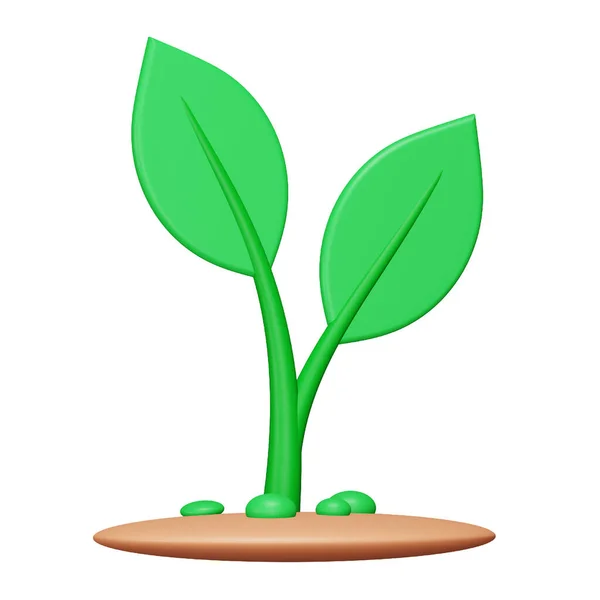 Plant Rendering Isometric Icon — Stock Vector