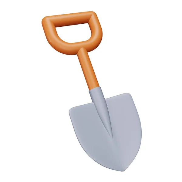 Shovel Rendering Isometric Icon Vector Graphics