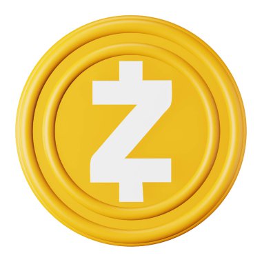 Zcash ZEC 3d eşölçümleme simgesi.