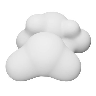 Bulutlu 3d eşölçümleme simgesi.