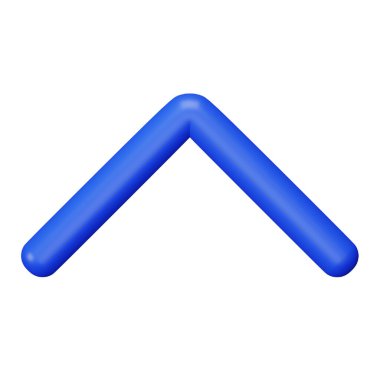 Klavye oku 3d eşölçülü kalın çizgi simgesi oluşturuluyor.