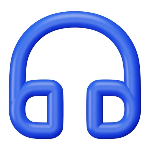 Zestaw Słuchawkowy Renderujący Izometryczną Ikonę Pogrubionej Linii — Wektor stockowy
