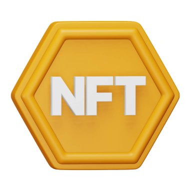 Nft 3d eşölçümleme simgesi.
