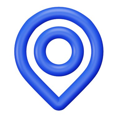 Konum 3d eşölçümleme simgesi.