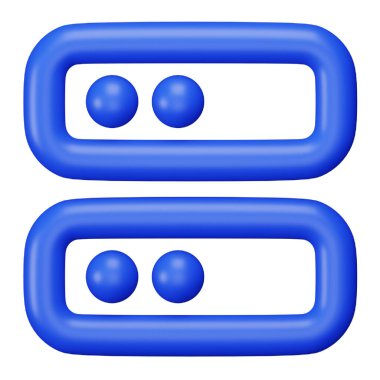 3d depolama eşölçümleme simgesi.