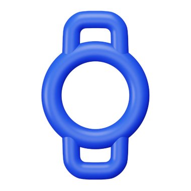 Watch 3d rendering isometric icon.