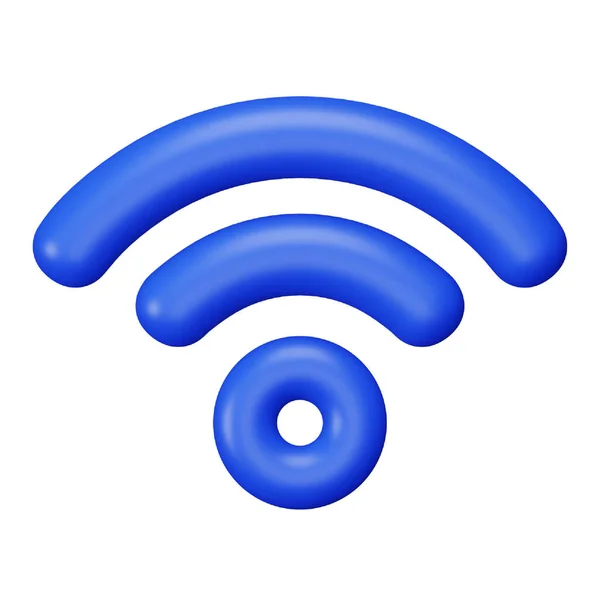 Wifi Rendering Isometrisches Symbol — Stockvektor