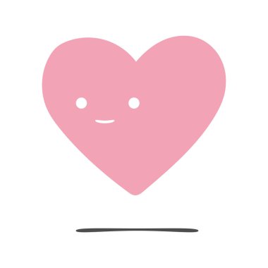 Sevimli karakter, kanatlı kırmızı kalp, gözlere aşık olur, yüzleri, kolları ve bacakları öper. Sevgililer Günü için komik ya da gülümseyen duygularla süslü bir süs.