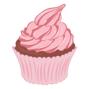 Kek İşareti Emoji Simgesi İllüstrasyonu. Kek Vektörü Sembol Duygu Simgesi Tasarım Klip Sanat İşareti Çizgi Biçimi.