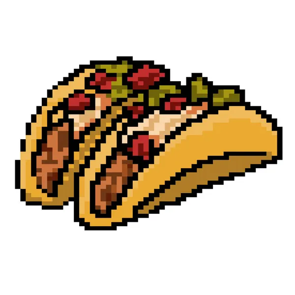 Wektorowa Ilustracja Tacos Białym Tle — Wektor stockowy